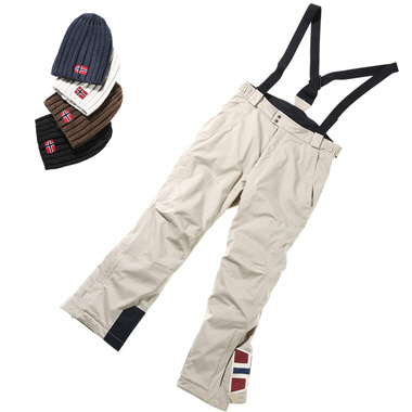 La mode à ski - Pantalon Colbeck et bonnets Tijiguas de Napapijri