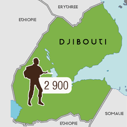 La présence militaire française en Afrique - Djibouti : 2900 hommes